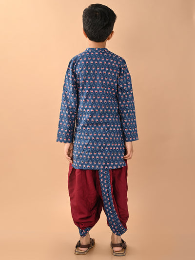 Ethnic Motifs Printed Straight Dhoti Kurta Set