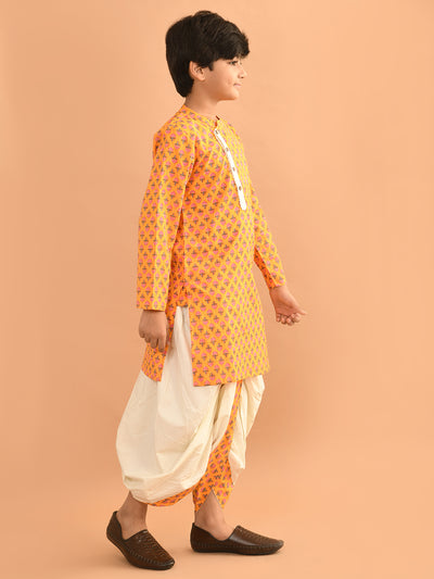 Ethnic Motifs Printed Straight Dhoti Kurta Set