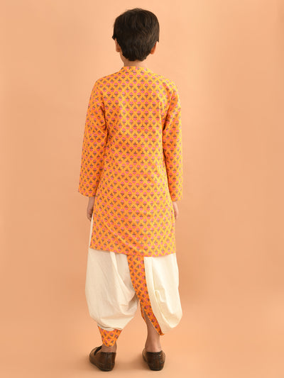 Ethnic Motifs Printed Straight Dhoti Kurta Set