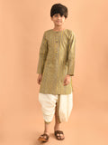 All Over Printed Straight Dhoti Kurta Set