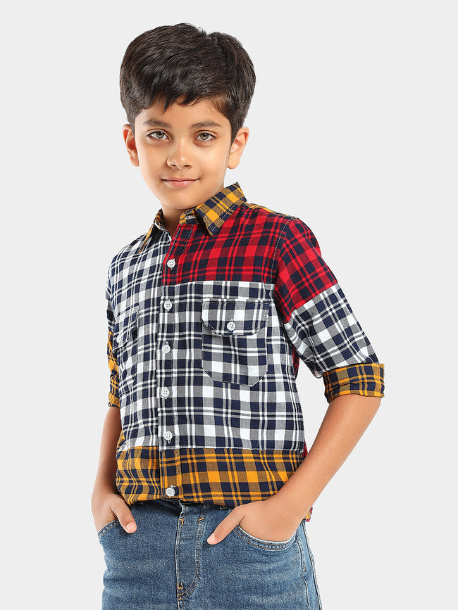 Full Sleeves Regular Wear Checked Casual Shirt