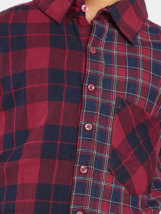 Full Sleeves Regular Wear Checked Casual Shirt