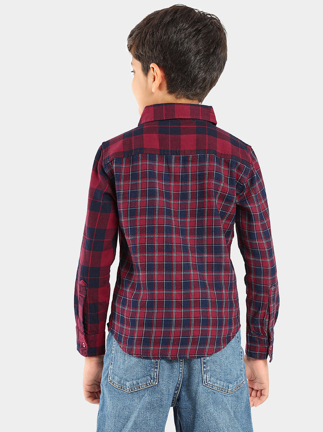 Full Sleeves Regular Wear Checked Casual Shirt