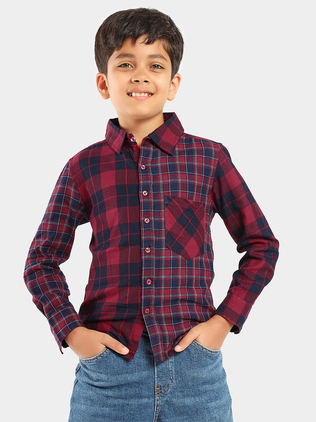 Full Sleeves Regular Wear Checked Casual Shirt