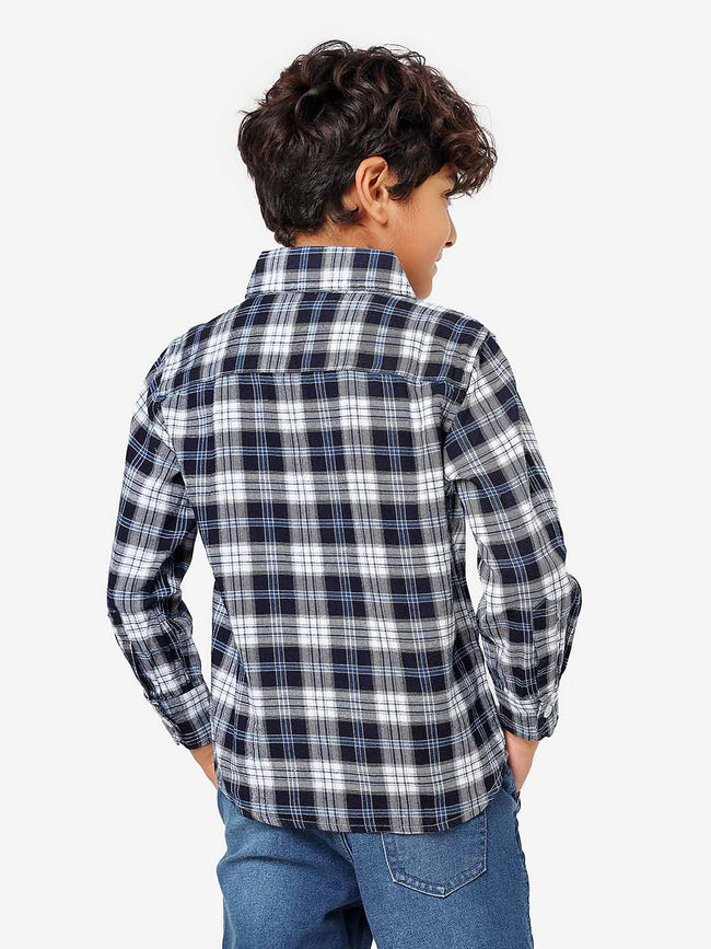 Chekered Printed Full Sleeves Casual Shirt