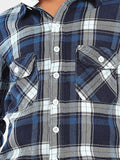 Checked Full Sleeves Regular Wear Casual Shirt with Detachable Hood