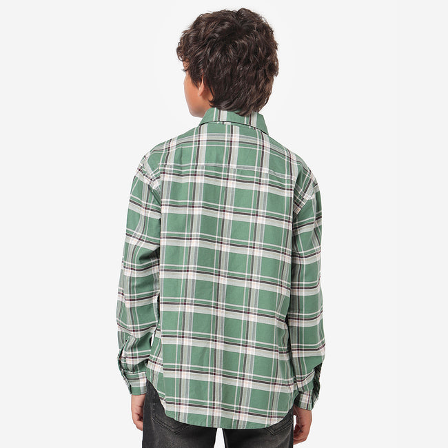 Boys Full Sleeves Checkered Shirt