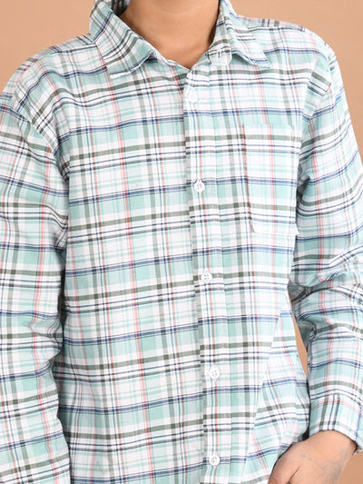 Boys Full Sleeves Checkered Shirt