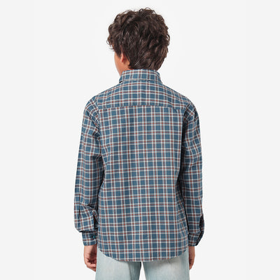 Boys Full Sleeves Checkered Shirt