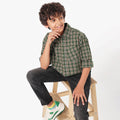 Boys Full Sleeves Checkered Shirt