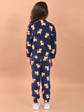 Lion Printed Full Sleeves Sweatshirt and Jogger Co-ord Set