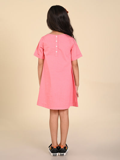 Tractor Printed Knee Length A-line Dress