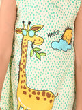 Giraffe Printed Sleeveless Fit n Flare Dress
