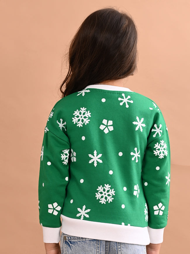 Girls Printed Sweatshirt