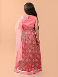 Ethnic Motif Printed Gota Patti Embellished Lehenga Choli Set with Dupatta