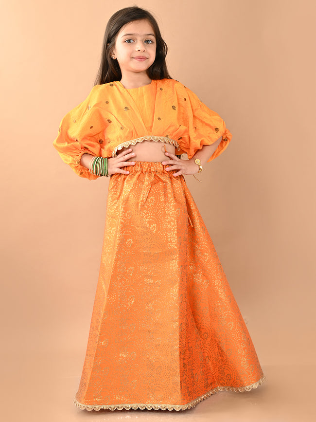 Stylish Embossed Flared Lehenga Choli Set