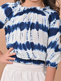 Tie Dye Printed Full Sleeves Cotton Top