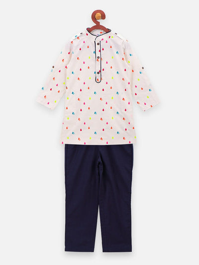 Dinosaur Print full sleeve kurta Pajama set