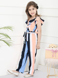 Multi Color Stripe Designer Full Jumpsuit