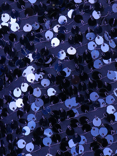 Sequence poncho with drape skirt set