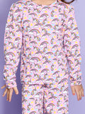 Unicorn Print Pink Nightsuit