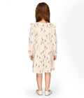 LilPicks Unicorn Print Off white Full Sleeves Dress
