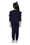 Navy Colour Designer sleeves crystal work Clothing Set