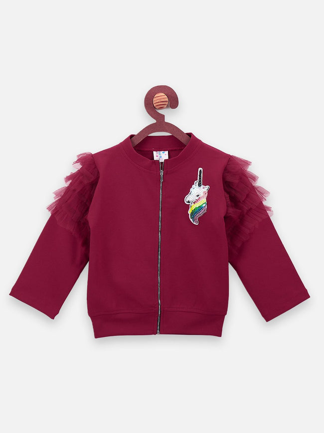 Wine Unicorn Patch Designer Jacket