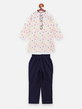 Lilpicks  Droplets Print  Kurta Pajama Set