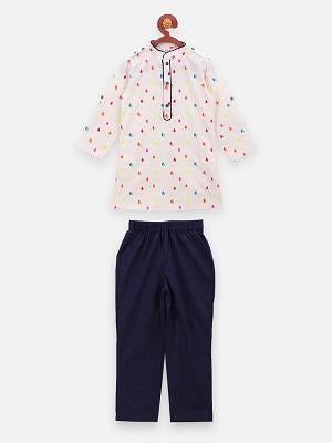Lilpicks  Droplets Print  Kurta Pajama Set