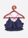 Blue Polka Dot Clothing Set