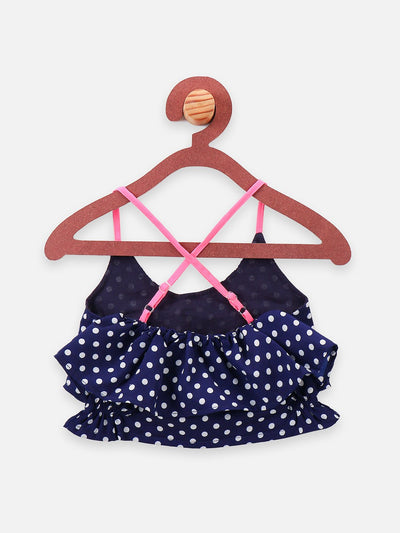 Blue Polka Dot Clothing Set