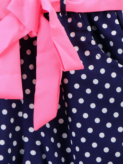 Blue Polka Dot Clothing Set