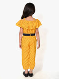 Mustard Yellow Polka Jumpsuit