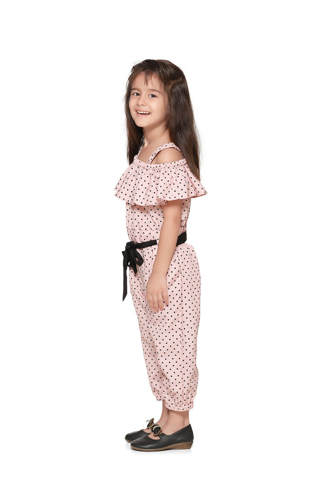 Dusty Pink Polka Jumpsuit