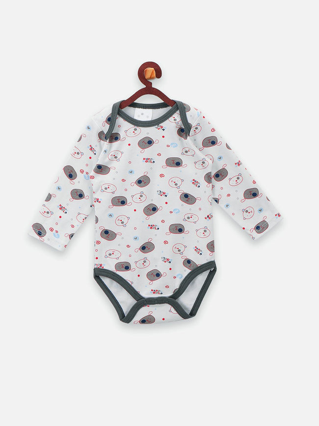 Bear Print Bodysuit with Lower