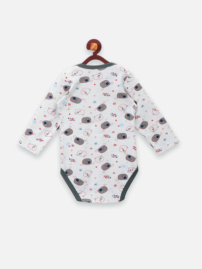 Bear Print Bodysuit with Lower