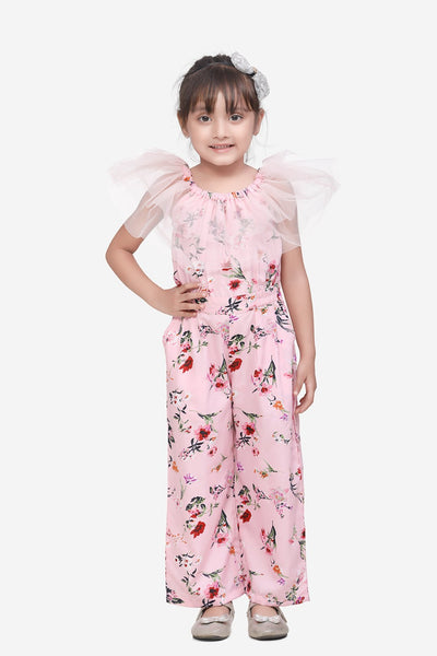 Pink Frilly Full Jumpsuit