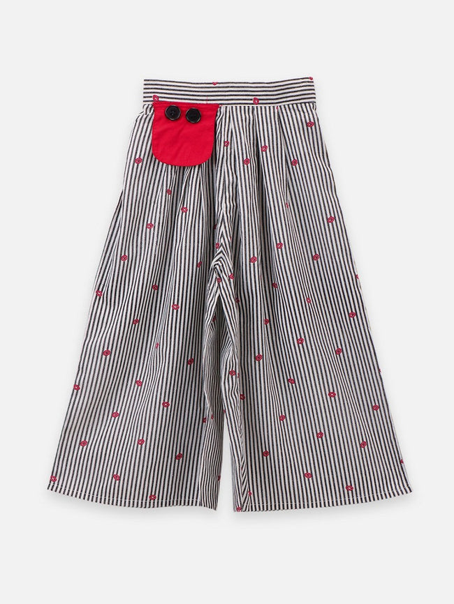 Funky Strappy Top with Elegant Culotte Set