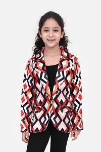 Multi Colour Geometric Digital Print Blazer