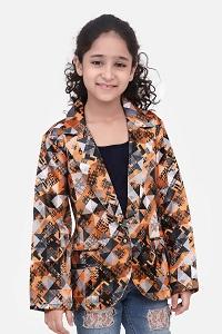Mustard Aztec Designer Digital Print Blazer
