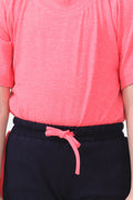 Neon Pink Tshirt with Short Lounge Set