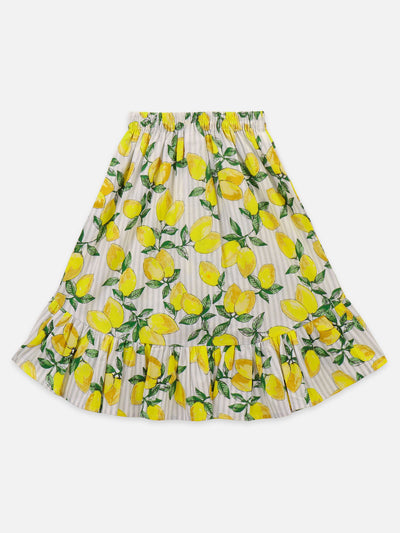 Lemon Yellow  Coordinated Skirt Set