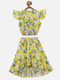 Lemon Yellow  Coordinated Skirt Set