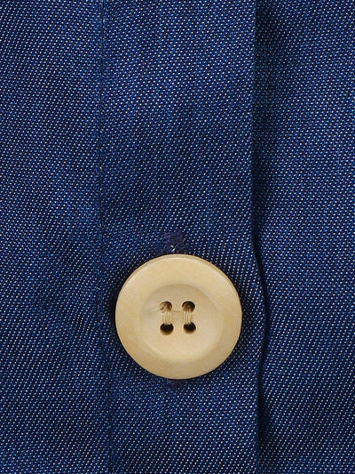 Denim Strappy Top with Low-High Skirt Set