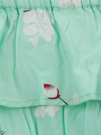 Sky Blue Off Shoulder Flared Dress