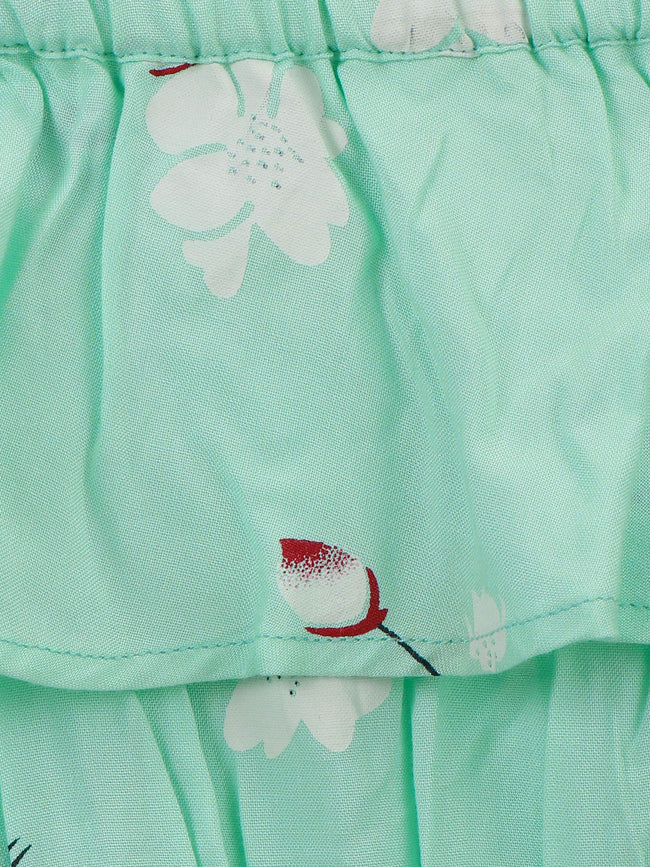 Sky Blue Off Shoulder Flared Dress