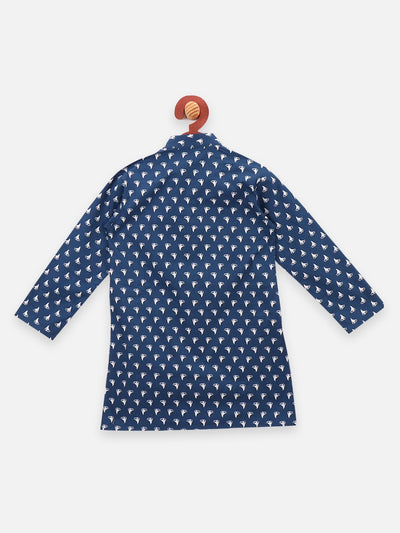 Lilpicks Boat Print kurta Pajama set