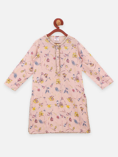 Lilpicks Floral Printed Full kurti with sharara set