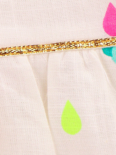 2 Droplet printed Gota kurti with sharara set